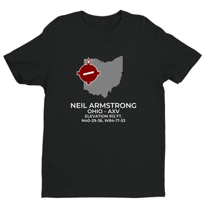 NEIL ARMSTRONG near WAPAKONETA; OHIO (AXV; KAXV) T-Shirt