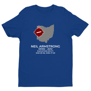NEIL ARMSTRONG near WAPAKONETA; OHIO (AXV; KAXV) T-Shirt