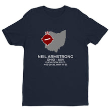 Load image into Gallery viewer, NEIL ARMSTRONG near WAPAKONETA; OHIO (AXV; KAXV) T-Shirt