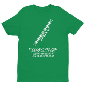 MOGOLLON AIRPARK (AZ82) in OVERGAARD; ARIZONA (AZ) T-Shirt