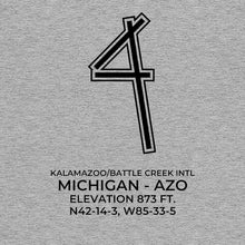 Load image into Gallery viewer, azo kalamazoo mi t shirt, Gray