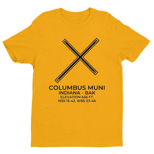 bak columbus in t shirt, Yellow