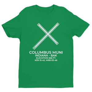 bak columbus in t shirt, Green