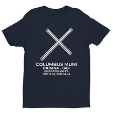 Load image into Gallery viewer, bak columbus in t shirt, Navy