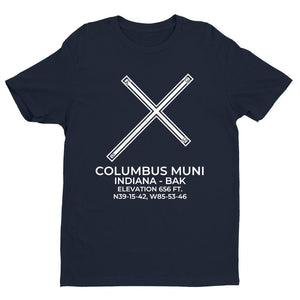 bak columbus in t shirt, Navy