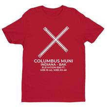 Load image into Gallery viewer, bak columbus in t shirt, Red