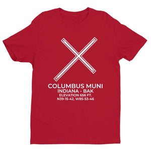 bak columbus in t shirt, Red