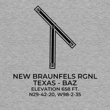 Load image into Gallery viewer, baz new braunfels tx t shirt, Gray