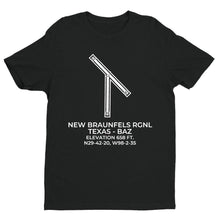 Load image into Gallery viewer, baz new braunfels tx t shirt, Black