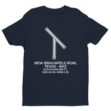 Load image into Gallery viewer, baz new braunfels tx t shirt, Navy