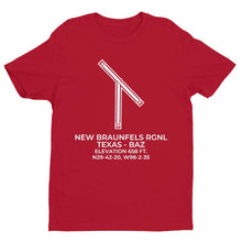 Load image into Gallery viewer, baz new braunfels tx t shirt, Red