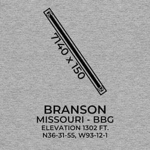 bbg branson mo t shirt, Gray