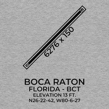 Load image into Gallery viewer, bct boca raton fl t shirt, Gray