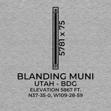 Load image into Gallery viewer, bdg blanding ut t shirt, Gray