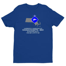 Load image into Gallery viewer, BED facility map in BEDFORD; MASSACHUSETTS, Royal Blue