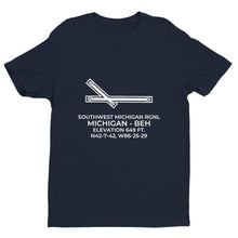 Load image into Gallery viewer, beh benton harbor mi t shirt, Navy