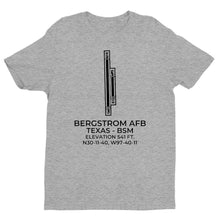 Load image into Gallery viewer, BERGSTROM AFB (BSM; KBSM) c.1990 in AUSTIN; TEXAS (TX) T-Shirt