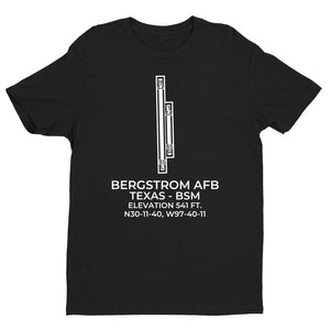 BERGSTROM AFB (BSM; KBSM) c.1990 in AUSTIN; TEXAS (TX) T-Shirt