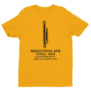 BERGSTROM AFB (BSM; KBSM) c.1990 in AUSTIN; TEXAS (TX) T-Shirt