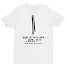 Load image into Gallery viewer, BERGSTROM AFB (BSM; KBSM) c.1990 in AUSTIN; TEXAS (TX) T-Shirt