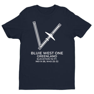 BLUIE WEST ONE (BW1) in NARSARSUAQ; GREENLAND c.1945 T-Shirt