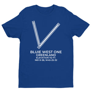 BLUIE WEST ONE (BW1) in NARSARSUAQ; GREENLAND c.1945 T-Shirt