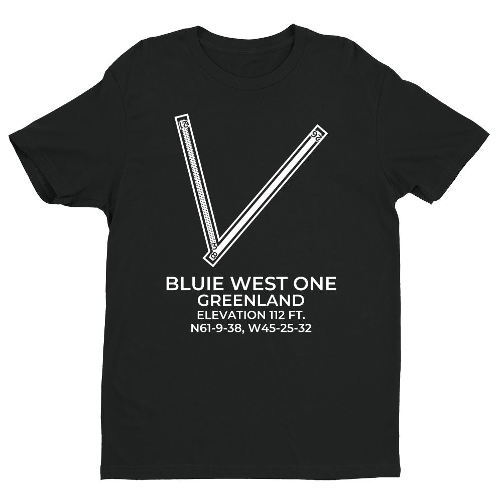 BLUIE WEST ONE (BW1) in NARSARSUAQ; GREENLAND c.1945 T-Shirt