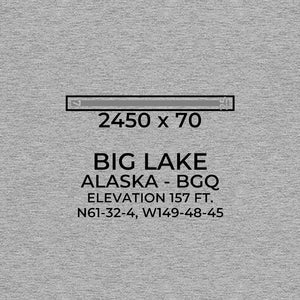 bgq big lake ak t shirt, Gray