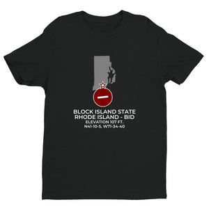BLOCK ISLAND STATE in BLOCK ISLAND; RHODE ISLAND (BID; KBID) T-Shirt