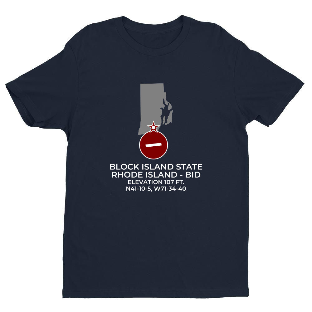 BLOCK ISLAND STATE in BLOCK ISLAND; RHODE ISLAND (BID; KBID) T-Shirt