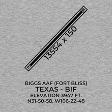 Load image into Gallery viewer, bif fort bliss el paso tx t shirt, Gray