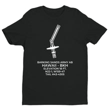 Load image into Gallery viewer, BARKING SANDS ARMY AIR BASE (BKH) in KAUAI; HAWAII c.1945 T-Shirt