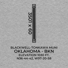 Load image into Gallery viewer, bkn blackwell ok t shirt, Gray