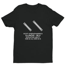 Load image into Gallery viewer, blv belleville il t shirt, Black