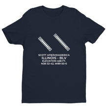 Load image into Gallery viewer, blv belleville il t shirt, Navy