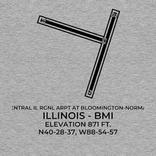 Load image into Gallery viewer, bmi bloomington normal il t shirt, Gray
