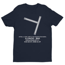 Load image into Gallery viewer, bmi bloomington normal il t shirt, Navy