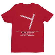 Load image into Gallery viewer, bmi bloomington normal il t shirt, Red