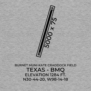 bmq burnet tx t shirt, Gray