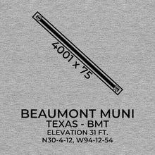Load image into Gallery viewer, bmt beaumont tx t shirt, Gray