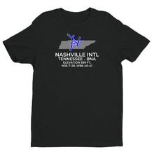 Load image into Gallery viewer, BNA facility map in NASHVILLE; TENNESSEE, Black