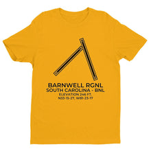 Load image into Gallery viewer, bnl barnwell sc t shirt, Yellow