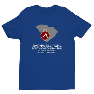 BNL facility map in BARNWELL; SOUTH CAROLINA, Royal Blue