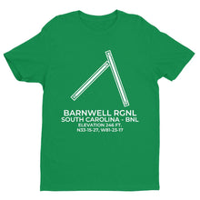 Load image into Gallery viewer, bnl barnwell sc t shirt, Green