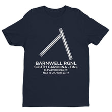 Load image into Gallery viewer, bnl barnwell sc t shirt, Navy