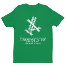 Load image into Gallery viewer, bos boston ma t shirt, Green