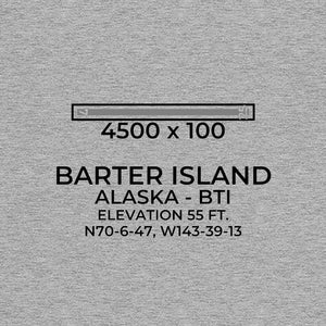bti barter island ak t shirt, Gray