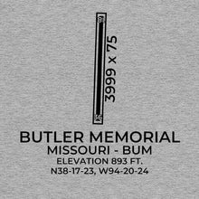 Load image into Gallery viewer, bum butler mo t shirt, Gray