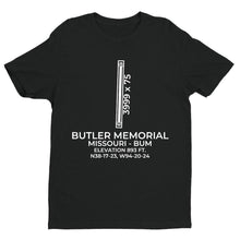 Load image into Gallery viewer, bum butler mo t shirt, Black