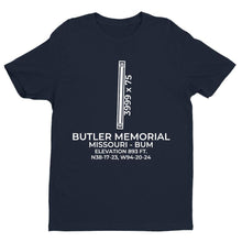 Load image into Gallery viewer, bum butler mo t shirt, Navy